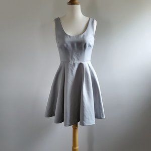 A-Line Dress, Off-White/Light Grey